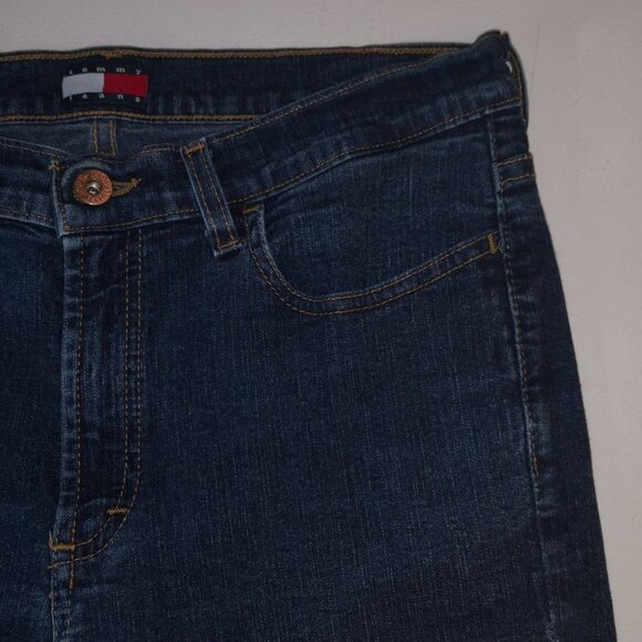 Tommy Hilfiger Men's Size 32 Made in Canada Euro Flare Blue Jeans - Picture 4 of 11
